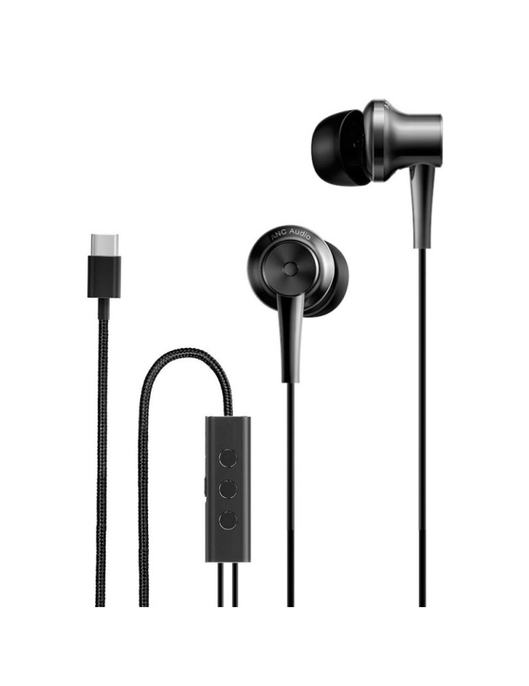 Auriculares con Micrófono Xiaomi M2413E1 Earphones USB Tipo C Negros