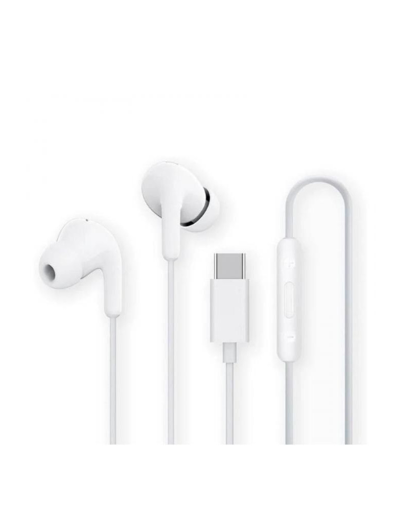 Auriculares con Micrófono Xiaomi M2413E1 Earphones USB Tipo C Blancos