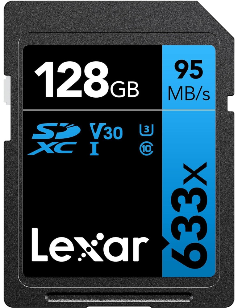 Tarjeta Lexar™ Blue Series 633X SDXC™ USH-I 128GB 95MB/s