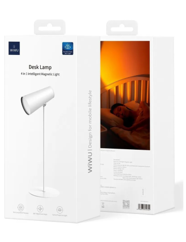 WiWu Wi-D8 Lámpara de Escritorio Multifunción con Luz Ajustable