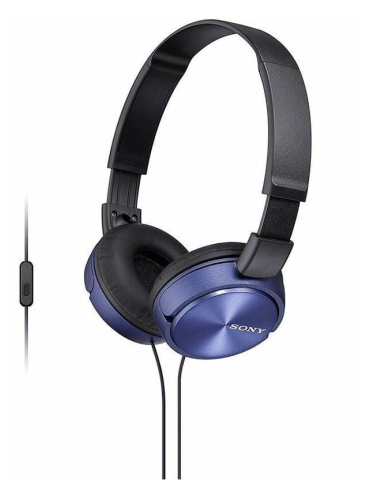 Auriculares con Diadema Estéreos SONY MDR-ZX310AP MiniJack 3.0 1.2M Azul Marino