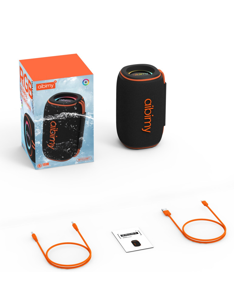 AIBIMY MY232BTS Altavoz Portátil RGB WaterProof SERIES