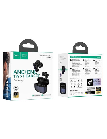 HOCO Premium EQ20 Auriculares Inalámbricos ANC + ENC Con Reducción de Ruido