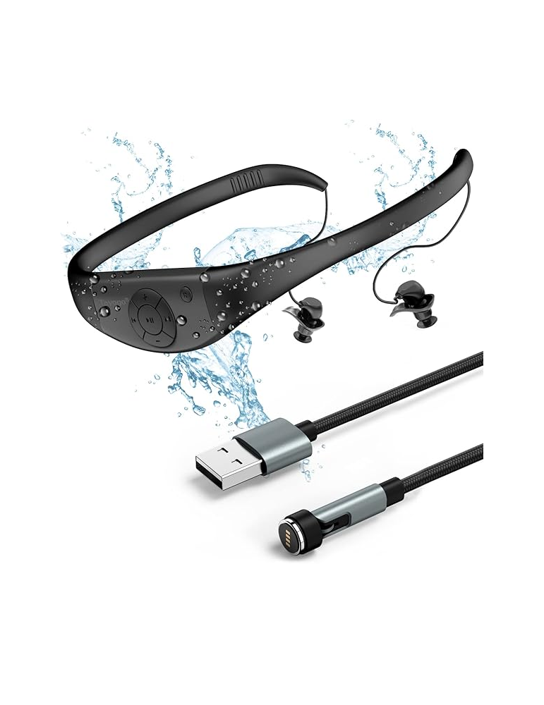 Tayogo W16 Reproductor de MP3 Multimedia Waterproof IPX8 8GB Negro