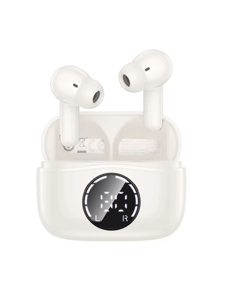 HOCO EQ22 Auriculares Inalámbricos con Reducción de ruido ANC + ENC Blancos