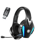 Auriculares Inalámbricos con Diadema Retráctil Phoinikas Q5S para PS4/PS5/PC con Micrófono + Adaptador USB - C