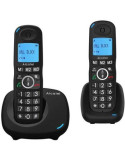 Teléfono Fijo Inalámbrico Alcatel Duo Xl535, color Negro