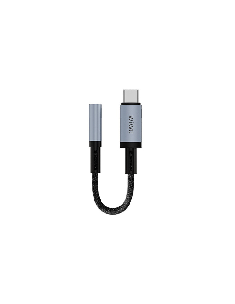 WiWu Wi-C047T Legend Audio Adaptador Convertidor USB C a MiniJack 3.5