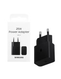 Adaptador de Viaje EP-T2510NBEGWW Samsung USB-C 25W Gan Negro