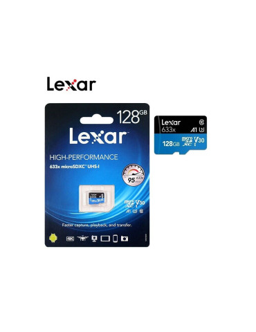 Lexar 633x 128GB SDXC UHS-1 Class 10 U3 A1 V30