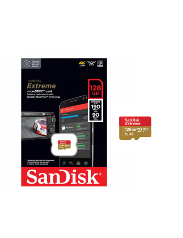 Tarjeta SanDisk Extreme microSDXC 128GB 190mb/s