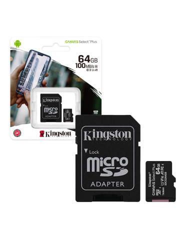 Tarjeta Micro SD Canvas Select™ Plus 64GB 100MB/s