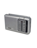 Radio Portátil Analógica AM/FM ELCO PD712 Con Altavoz y AUX para Auriculares