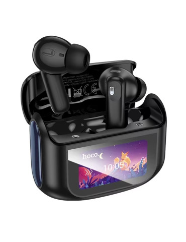 HOCO EQ21 Auriculares Inalámbricos ANC+ENC con Pantalla LED Bluetooth 5.4 Negros