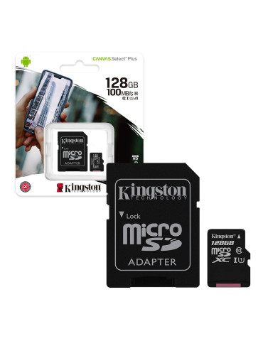 Tarjeta Micro SD Canvas Select™ Plus 128GB 100MB/s