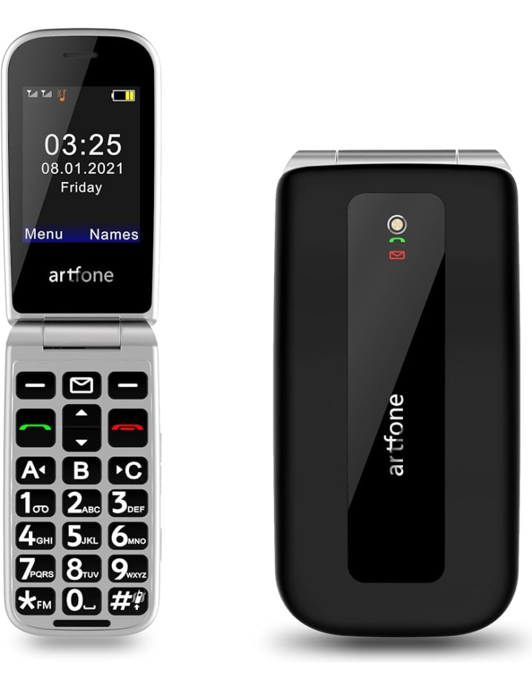 Artfone F20 Teléfono Móvil con Tapa Senior