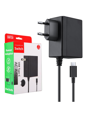ECHTPower Cargador para Nintendo Switch 1.5M 15V-2.6A
