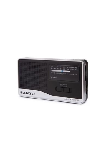 Radio SANYO KS130 FM/AM Receptor de Radio 2 Bandas + Entrada de Auriculares