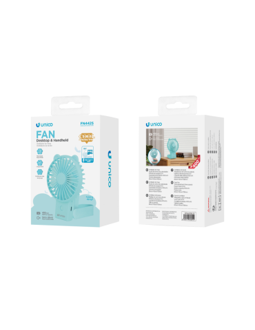 UNICO FN4425 Ventilador de Mesa Con Ajuste de Tres Velocidades 400mAh