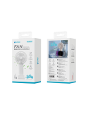 UNICO FN4592 Ventilador de Mesa Ajustable de Tres Velocidades 400mAH Blanco
