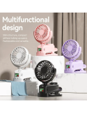 F7 Ventilador de Clip con Humidificador Rosa