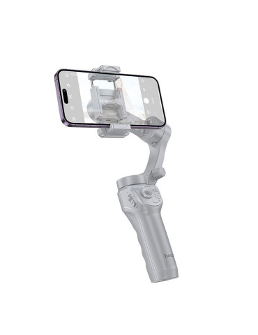 HOCO K24 Soporte Para Teléfono Gimble con 3 Ejes Con Efecto Antivibración, Gris