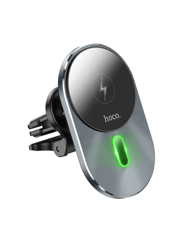 Hoco CA91 Soporte de Coche MagSafe Para Rejilla 15W, Negro