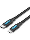 Vention Micro USB‑C Cable 0.5 m – USB 2.0 Negro