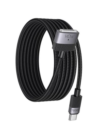 Hoco U141 Cable USB‑C ↔ MagSafe 3 – 140 W • 1,8 m • Negro