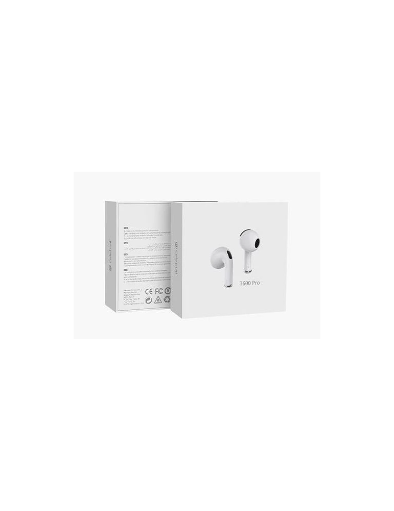 Auricular Celebrat T600‑Pro Bluetooth 5.3 Blanco – Auriculares True Wireless Bluetooth 5.3