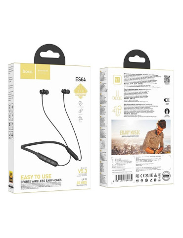 Hoco ES64 Sport Wireless Earphones Bluetooth 5.3 Dorado