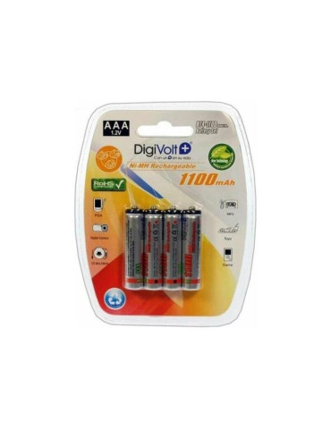 Digivolt Batería Recargable 1100mAh LR03 AAA 1.2v