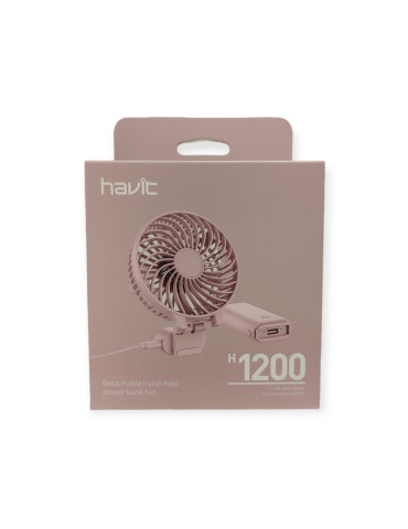 H1200 Ventilador de mano con bateria externa de 4000mAh