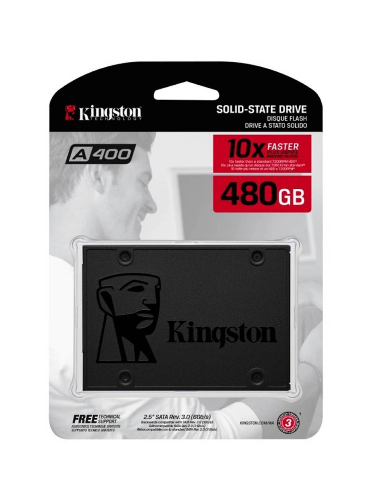 Disco Duro KINGSTON SATA 3 SSD 480GB SA400S37 PN