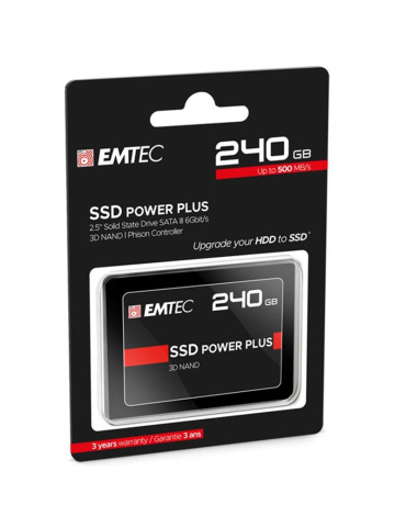 Emtec X150 disco ssd 2.5 power plus 240gb serial ata III negro