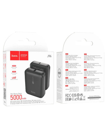 HOCO J96 Batería Externa 5.000mAh Negro