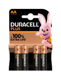 Pack de Cuatro Pilas Alcalinas Duracell PLUS LR6 Doble A