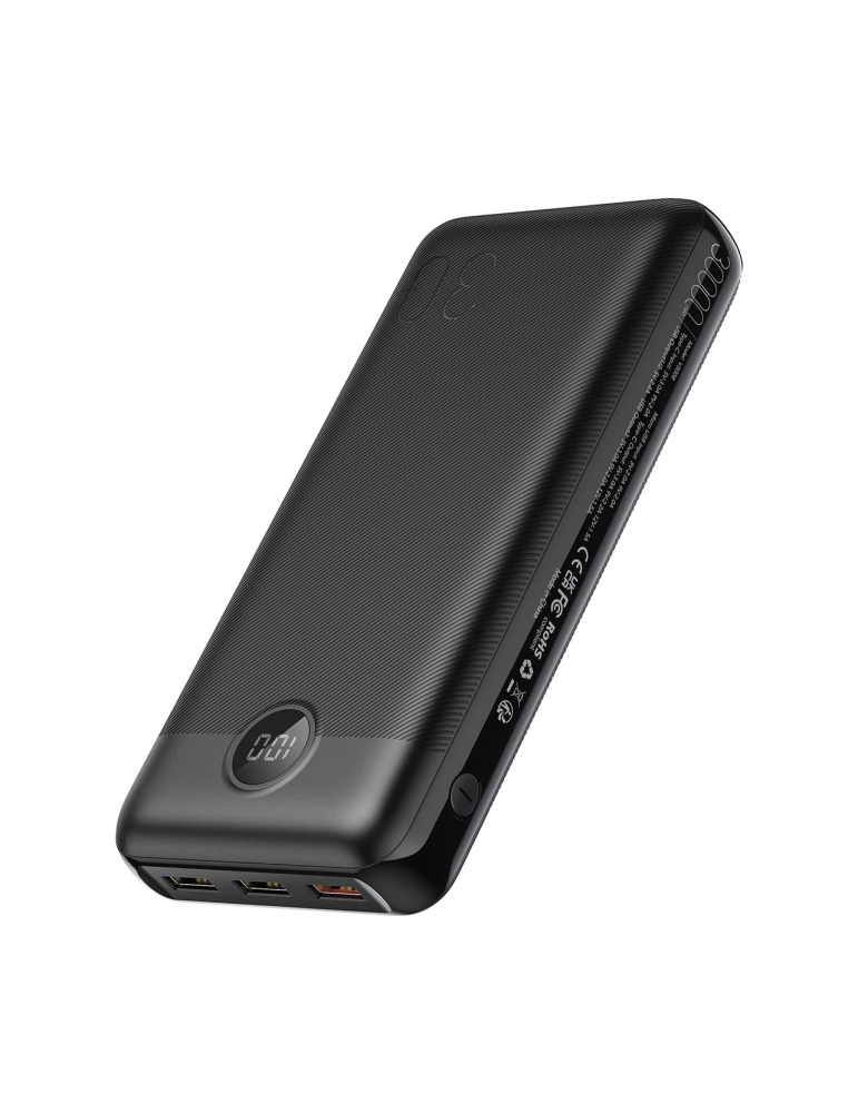 VEGER Power Bank 30000mAh Batería Externa con Pantalla LED Multi-Clavijas Negro