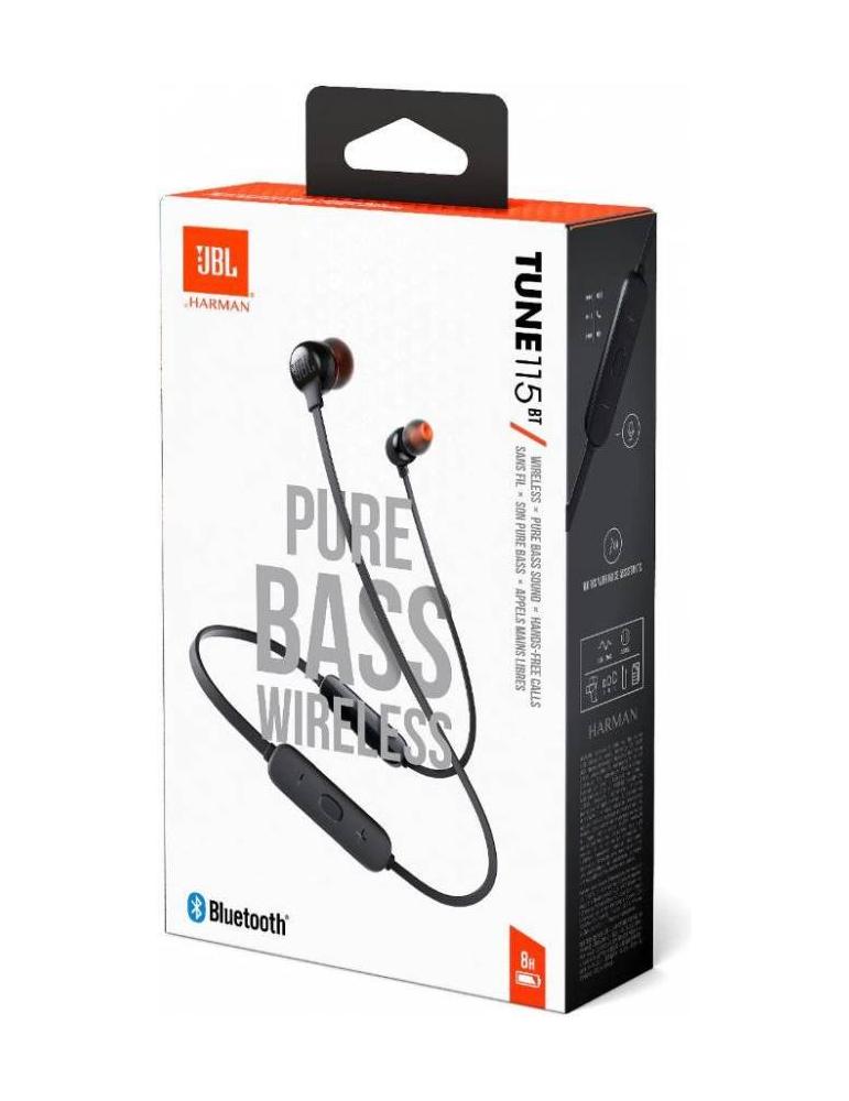 JBL Tune 115Bt Auriculares Bluetooth Negro