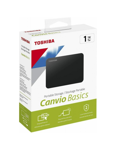 Toshiba Canvio Basics disco duro externo 1000 GB Negro