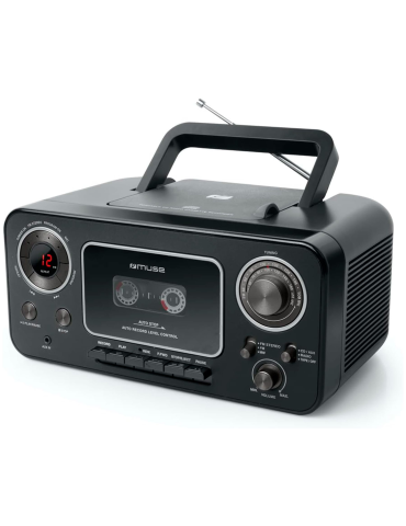 MUSE M-182 RDC Radio CD grabador de Cassette