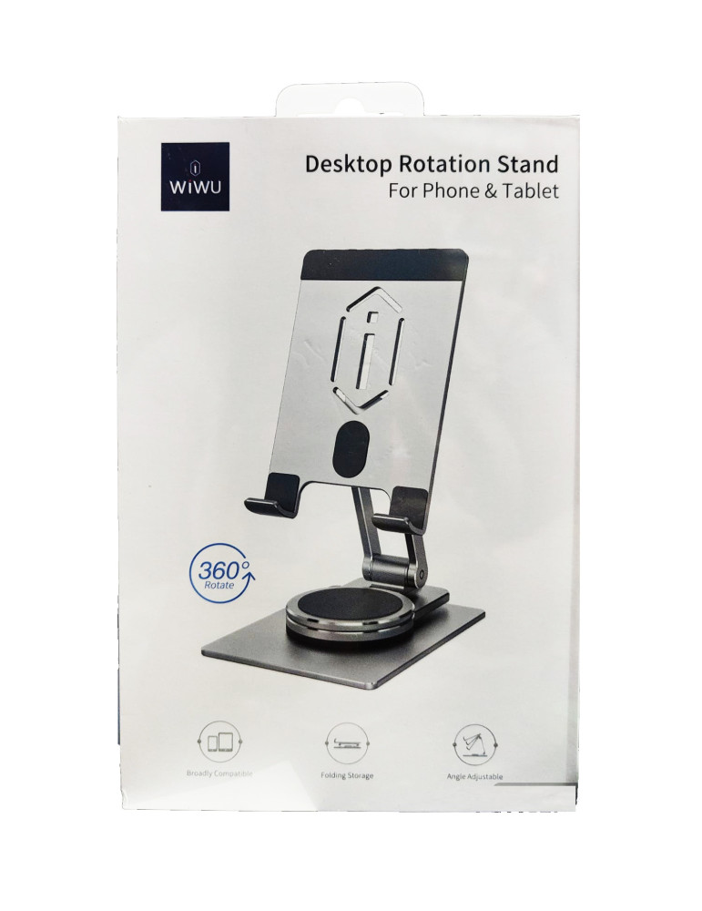 WIWU ZM107 Soporte Rotativo 360º Para Móviles y Tablets con Ángulo Ajustable