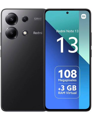 Smartphone Redmi Note 13 4G Midnight Black 8GB RAM 128ROM