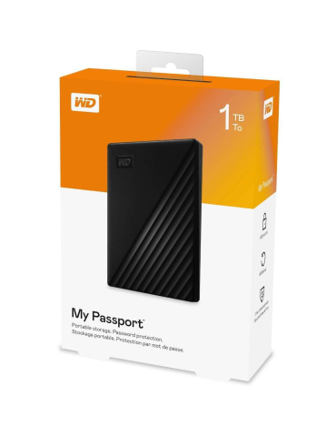 Disco duro WD My Passport HDD 1TB 2.5 Negro